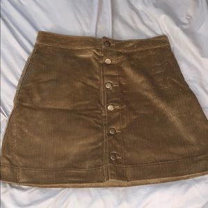 Corduroyed mini skirt